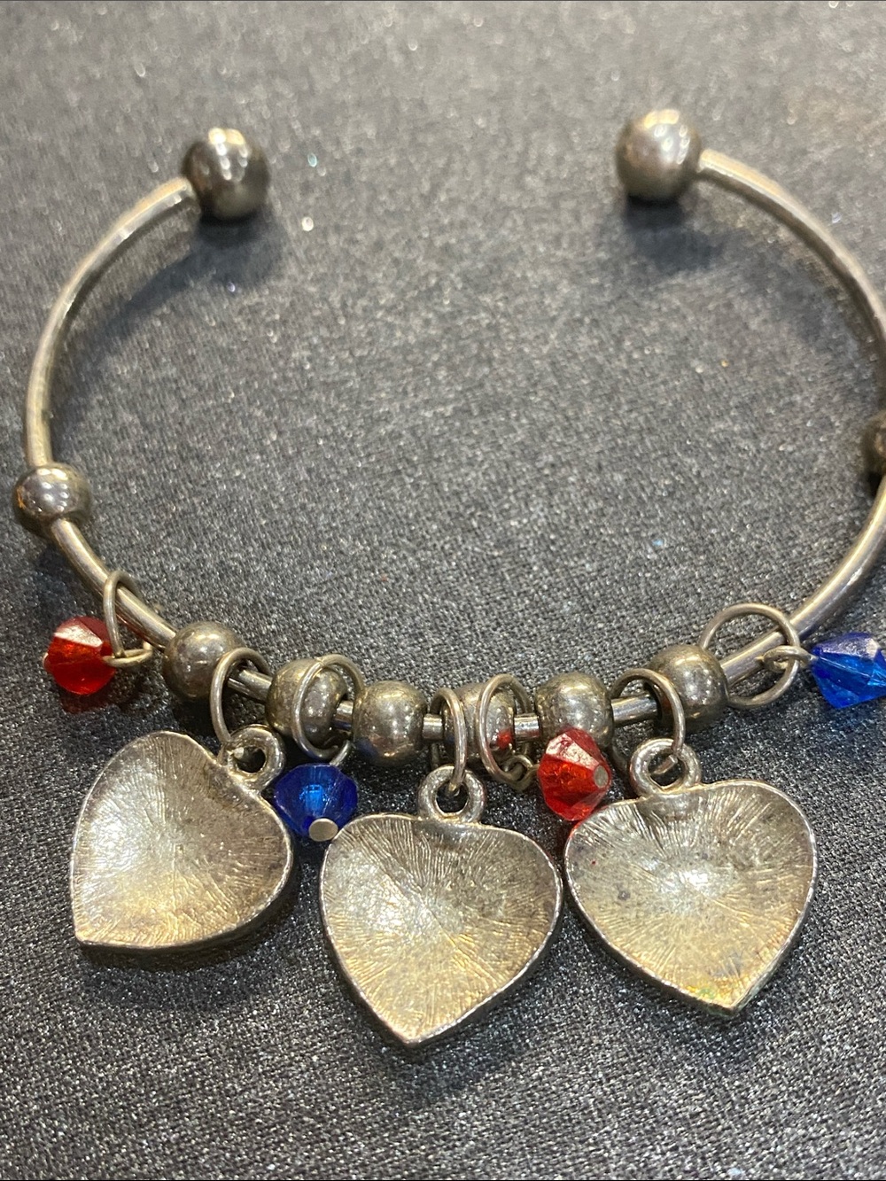 Vintage Patriotic Heart Charm Bracelet - Picture 3 of 3